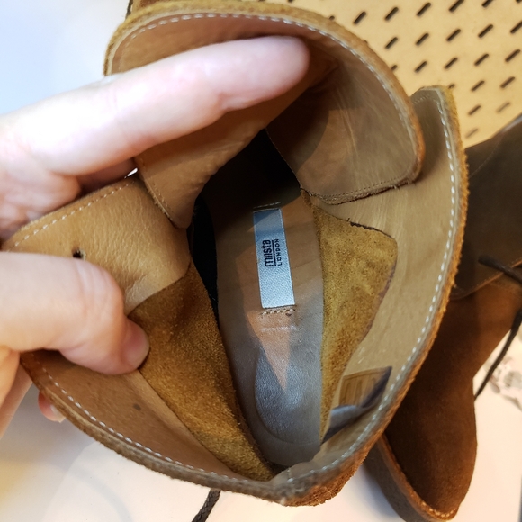 MIISTA Booties 6/6.5 US 37 Imelda suede Ankle Boot fairy cottage moto Old Money - Picture 11 of 13